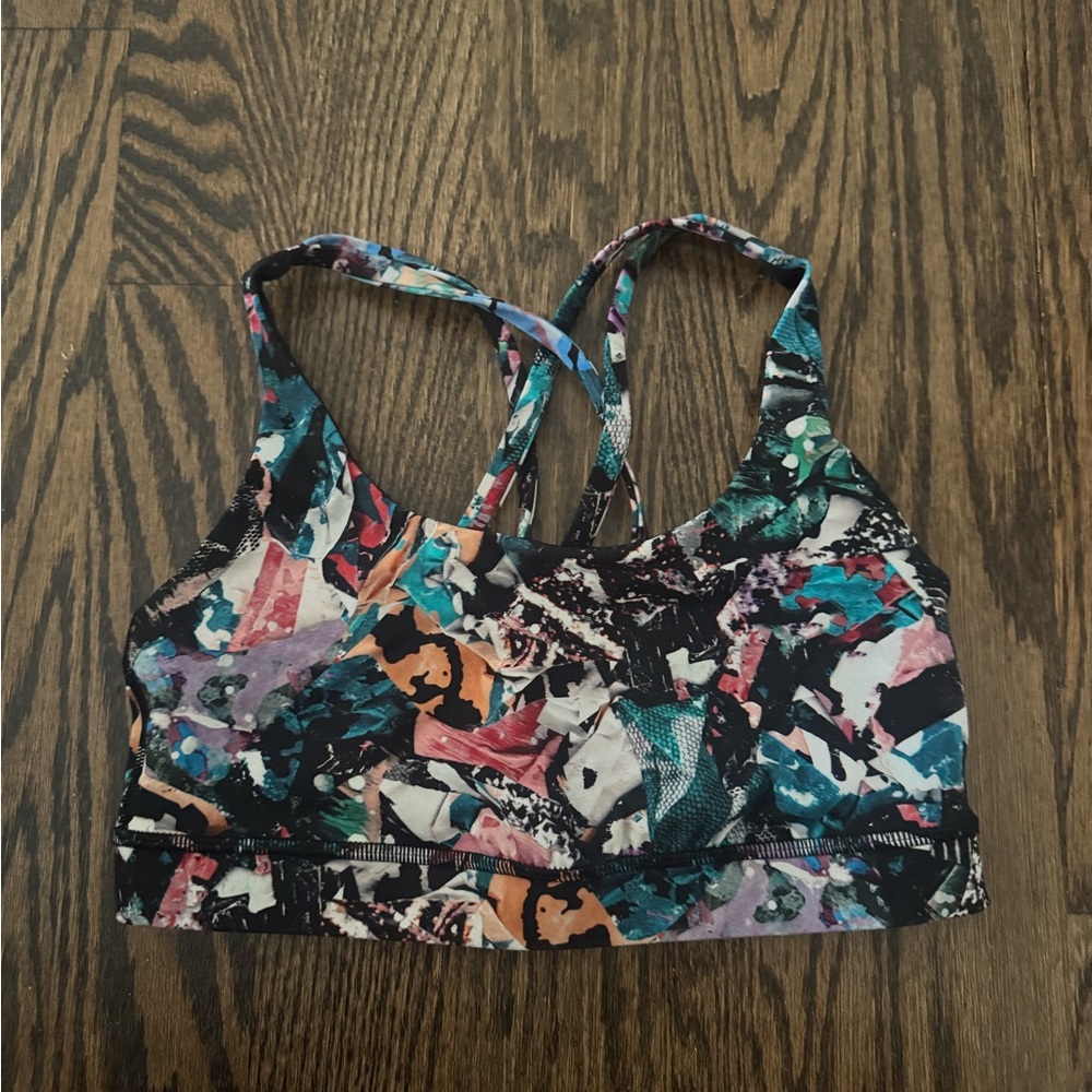 Lululemon Energy Bra Size 6 Color Crush Multi